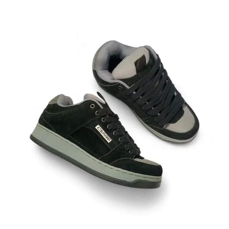 Sepatu Gemuk Retro Suede Pria – Gunman Grey Core